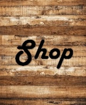 the word shop on wood pallet